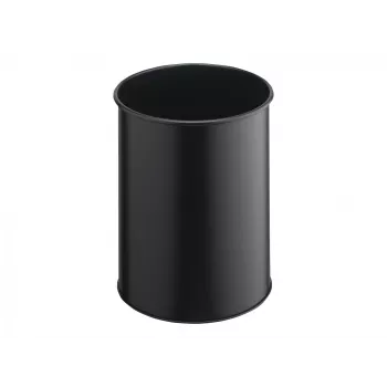 Apvalus atliekų konteineris iš poliesteriu dengto plieno, juodas, patvarus, Durable 330101