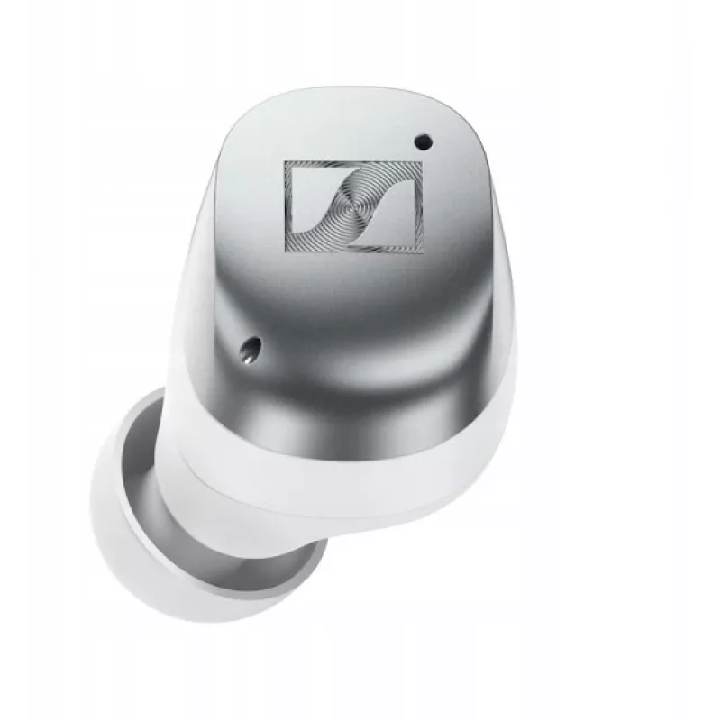 SENNHEISER Momentum MTW4 belaidės Bluetooth triukšmą slopinančios sportinės ausinės - balta ir sidabrinė