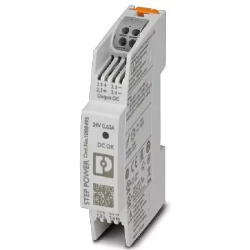 Phoenix Contact STEP3-PS/1AC/24DC/0.63/PT maitinimo blokas 15 W baltas (1088495)