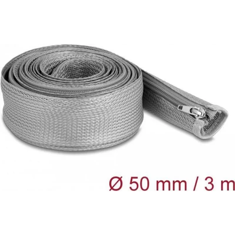 Pintas apsauginis įvorelis DeLOCK 20838 3 m x 50 mm pilkas