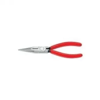Knipex plokščianosės replės L.160mm plokščios/apvalios tiesios poliruotos plastikinė rankena
