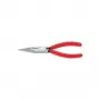 Knipex plokščianosės replės L.160mm plokščios/apvalios tiesios poliruotos plastikinė rankena
