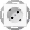 Jung SCHUKO-Socket Outlet aws 16A 250V 45Grad A 520-45 KI WW (A520-45KIWW)