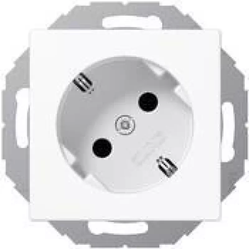 Jung SCHUKO-Socket Outlet aws 16A 250V 45Grad A 520-45 KI WW (A520-45KIWW)