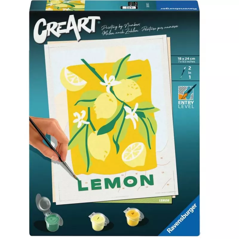 Ravensburger CreArt dažymo rinkinys – Citrinos (dizainas 25515) drobės tapybos projektams