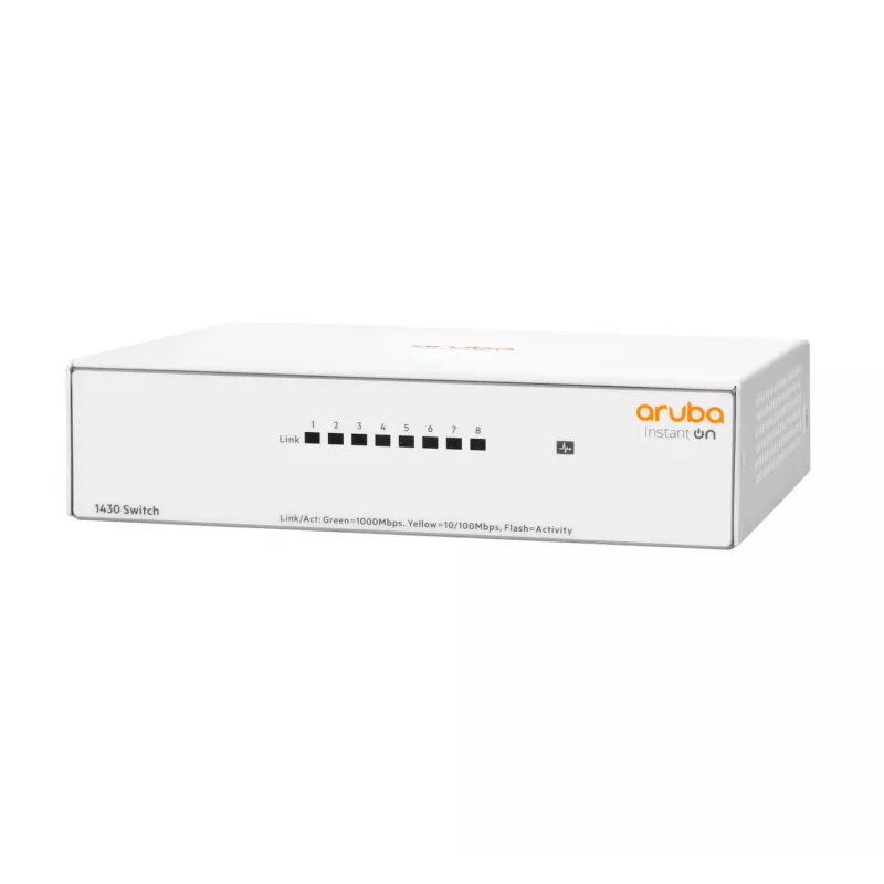 Nevaldomas jungiklis Aruba Instant On 1430 8G L2 Gigabit Ethernet 8 prievadų