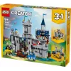Konstruktorius LEGO Creator 3-in-1 viduramžių riterio pilies rinkinys 31168 — 1371 dalis, 6 mini figūrėlės, amžius 9+