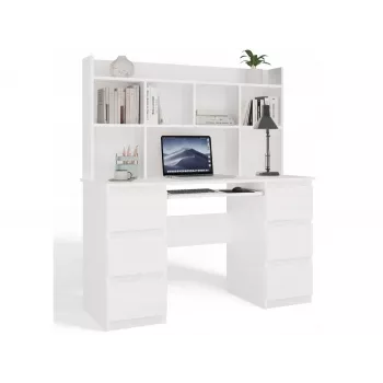 KUBA Rašomasis stalas komplektas + Extension Piece, baltas