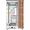 PC korpusas Thermaltake View 380 XL WS ARGB Snow White — Midi Tower, ATX palaikymas, su langu