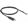Delock - nuoseklusis adapteris - USB2.0 - RS-232 - juodas (90524)