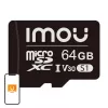 MicroSD atminties kortelė IMOU ST2-64-S1 64 GB, 10 klasė, skaitymo greitis 95 MB/s, rašymo greitis 35 MB/s, U3 V30