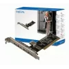 LogiLink PC0028 USB 2.0 PCI plėtotės plokštė, 4 išoriniai + 1 vidinis prievadas