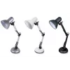 Stalinė lempa ESPERANZA AVIOR E27 12W LED, juoda, reguliuojamo aukščio, lankstus laikiklis, E27 lizdas