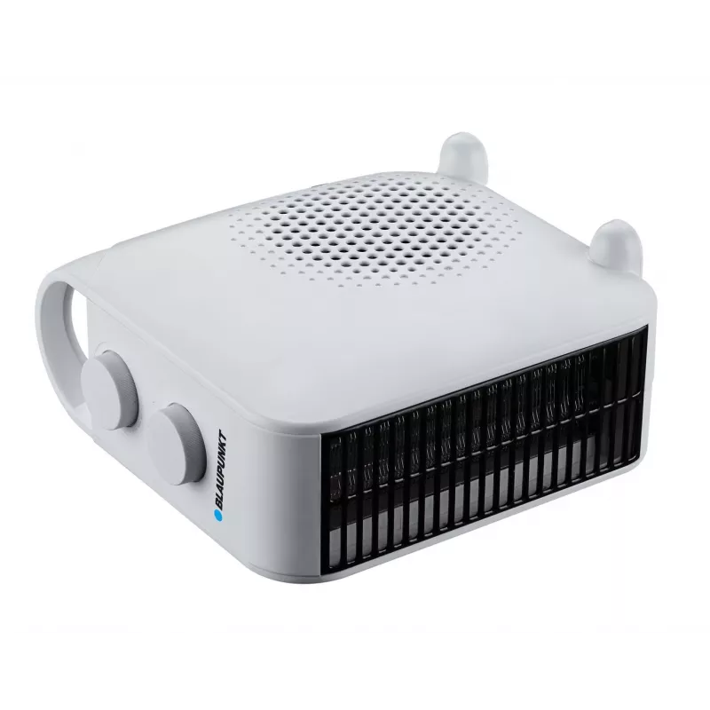 Ventiliatorius elektrinis šildytuvas BLAUPUNKT FHM301 — 2000 W, 2 pakopų (1000/2000 W), reguliuojamas termostatas, 220–240 V, baltas