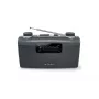 Nešiojamas radijas Muse M-058 R — AM/FM, sukamoji garsumo reguliavimo rankenėlė, baterijos arba kintamoji srovė (230 V, 50 Hz), juoda / pilka