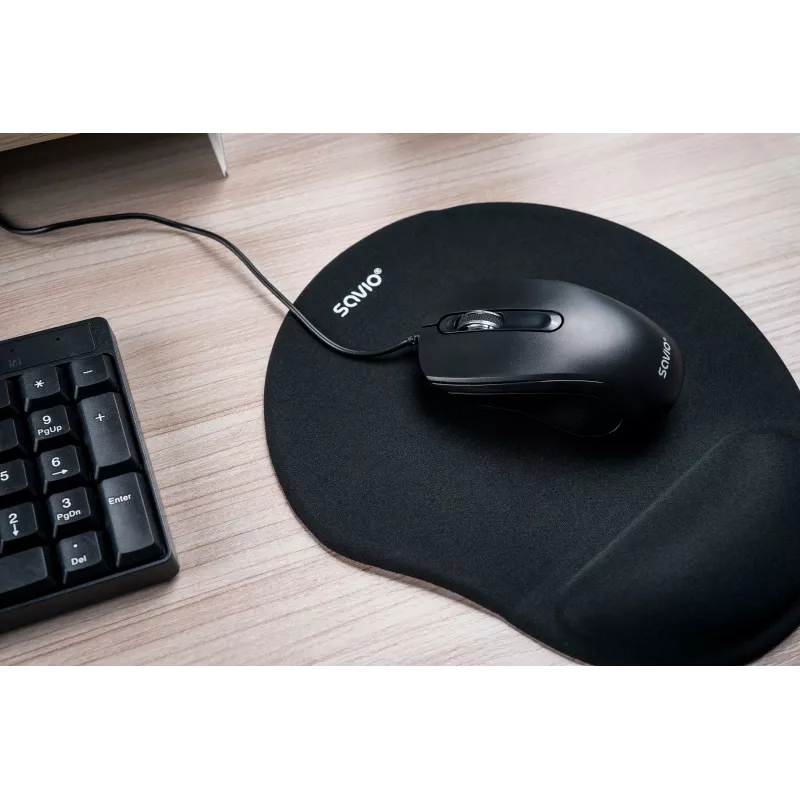 Savio KB-01 klaviatūra Namams/Biurui USB QWERTY US anglų Juoda