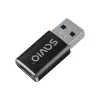 Savio AK-81 vaizdo kabelio adapteris USB Type-C USB Type-A juodas