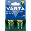 VARTA HR03 AAA Įkraunama baterija Accu Power 800 mAh 56703 Įkraunamos baterijos 4 vnt. Žalia