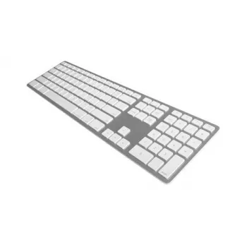Klaviatūra Matias Mac Silver FK418BTS-UK — kompaktiškas dizainas, USB jungtis