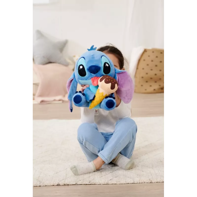 SIMBA pliušinis žaislas Stitch su ledais 25 cm, Originali minkšta figūrėlė