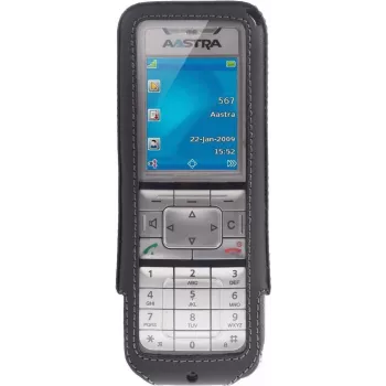 JT Berlin natūralios odos diržo dėklas Turnline | Aastra/Mitel 610/612 serijai | juoda | urmu | 12002 (12002)