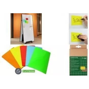 Sigel moderavimo kortelės magnetinės pastabos įvairių spalvų 10,0 x 15,0 cm 25 vnt. (MU103)