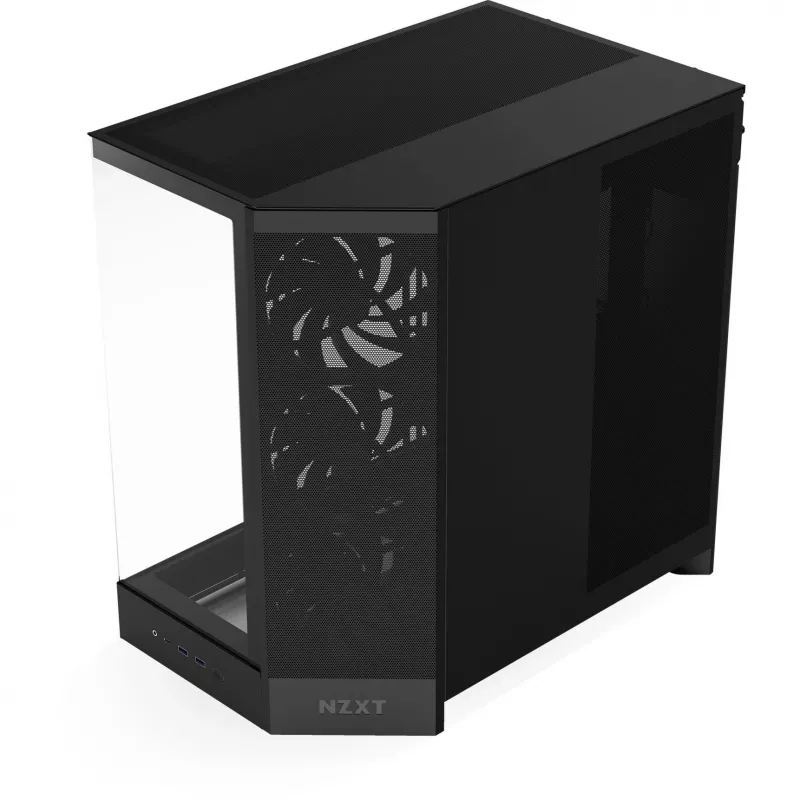 NZXT H9 Air Flow (2025) Didelis dviejų kamerų vidutinis bokštinis korpusas - juodas