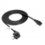 Akyga AK-PC-06A maitinimo kabelis CEE 7/7–IEC C13, 3 m, juodas