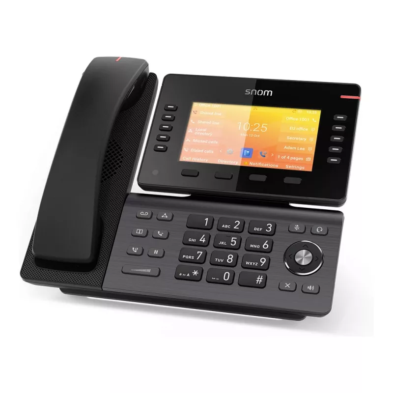 Snom D892M, IP telefonas, juodas, stalinis/sieninis, Linux, TFT, 12,7 cm (5 col.)
