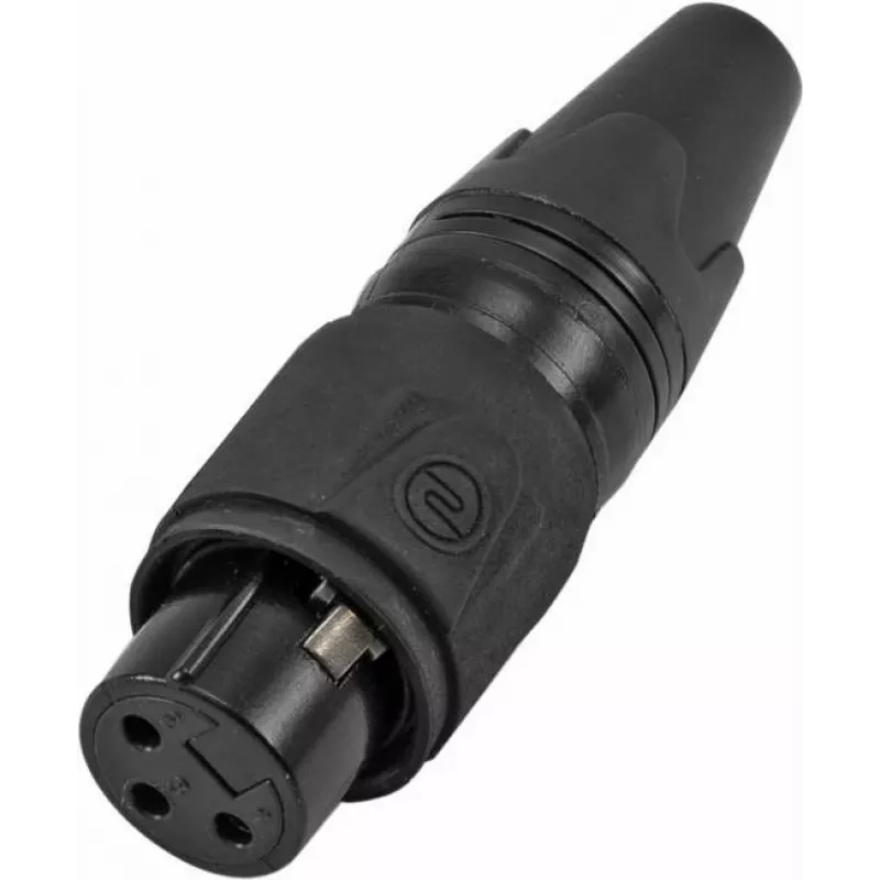 XLR 3 kontaktų lizdas Omnitronic IP 30208436 – moteriškas važiuoklės jungtis