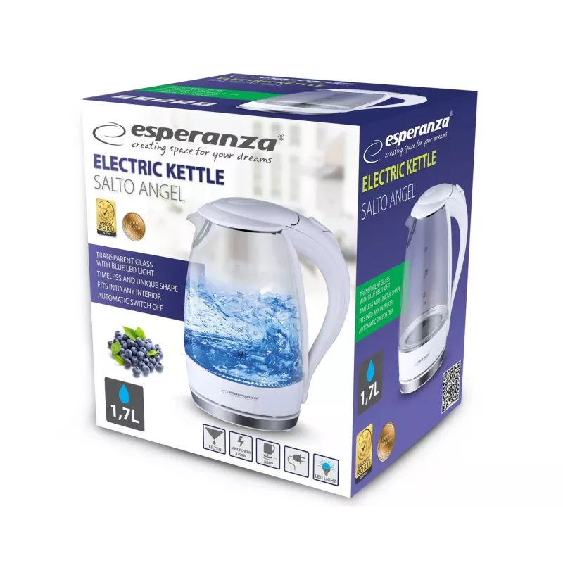 Esperanza Ekk011w elektrinis virdulys Salto Angel 1,7 L Ekk011w - 5901299915646