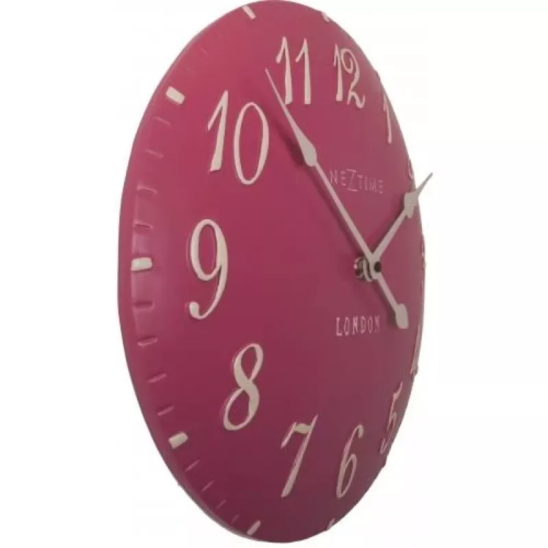 NeXtime klok 3084rz London Arabic, Ø34,5 cm, Sieninis, Rožinis/ Baltas