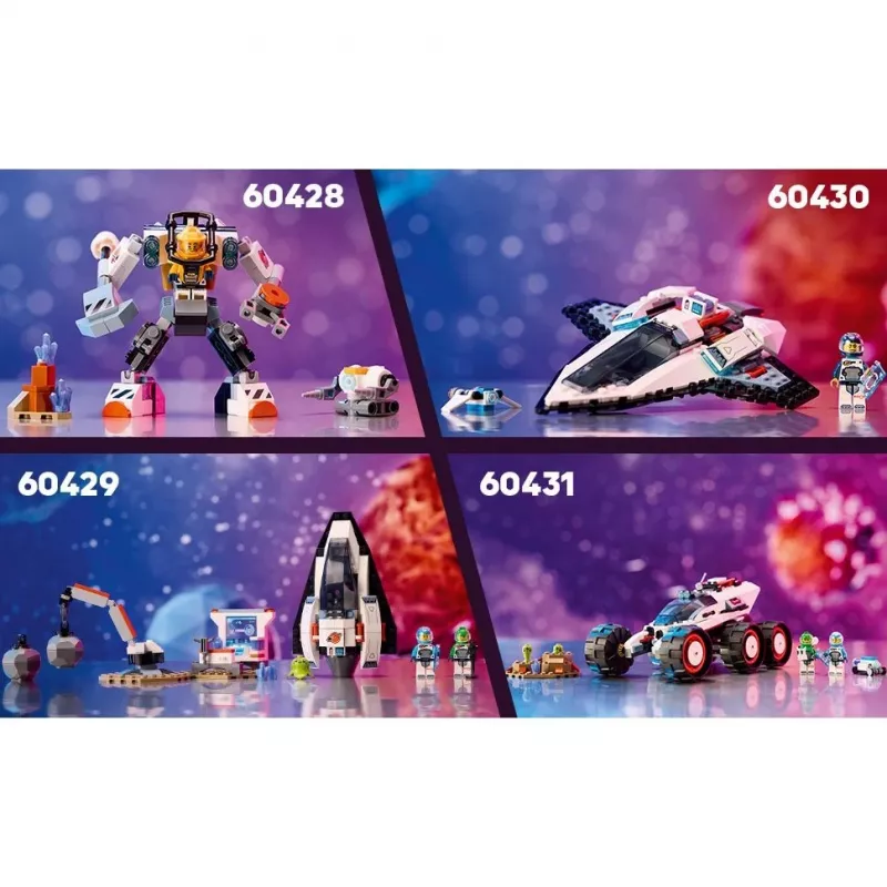 LEGO City konstruktorius „Kosminis laivas“ 60430 — 240 dalių, 1 minifigūrėlė, amžius 6+, 170×220×40 mm
