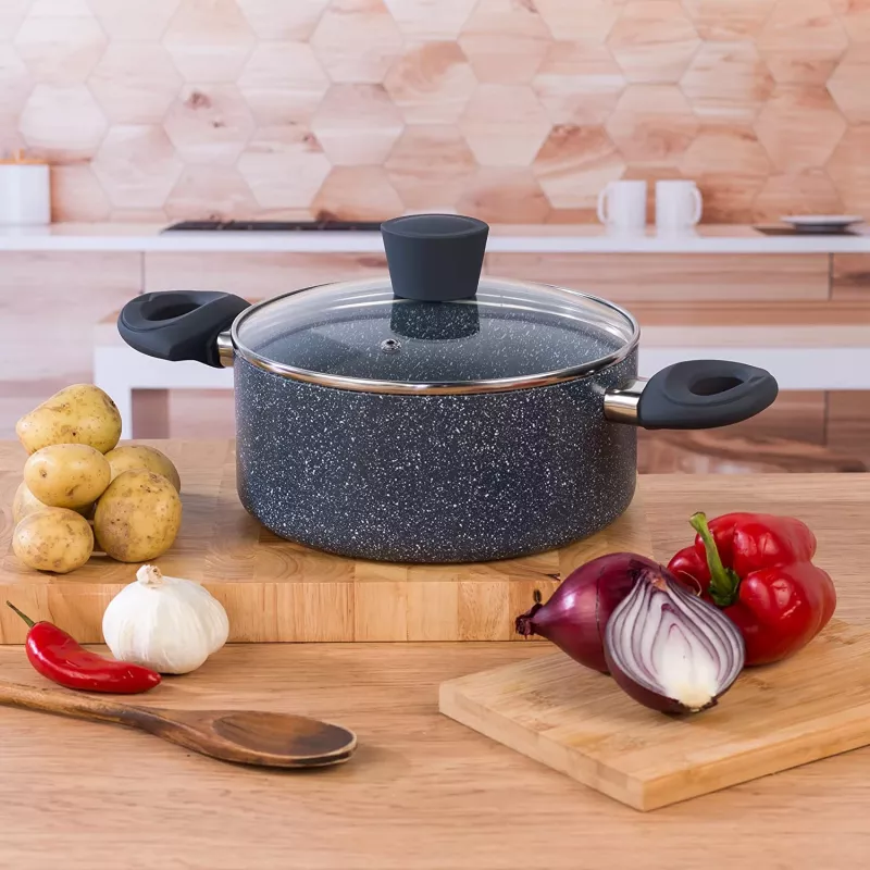 Puodas Russell Hobbs RH00848EU 20 cm akmens – viryklės puodas su dangčiu