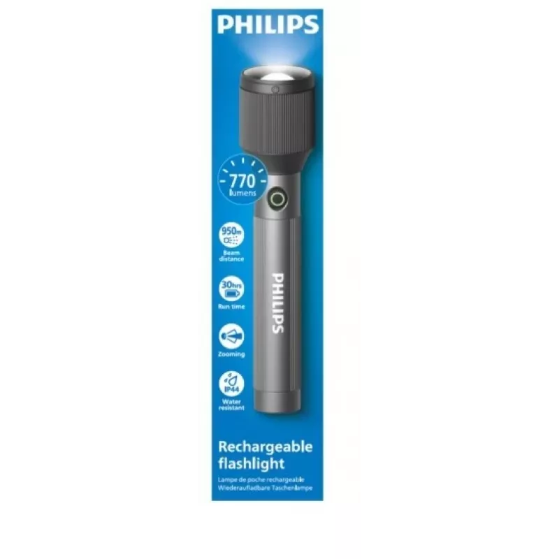 Žibintuvėlis Philips Rechargeable USB-C 770 lm 3000 mAh