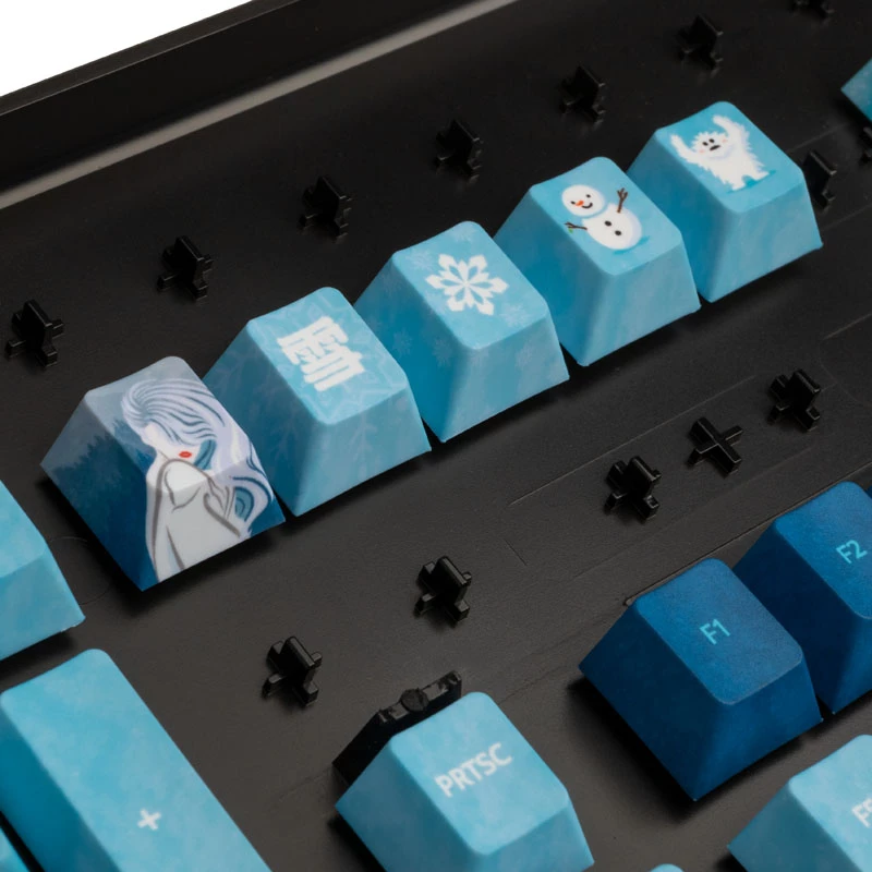 kiano Traitors YUKI ONNA klavišų dangtelių rinkinys (US išdėstymas) mechaninėms klaviatūroms, ABS formuoti klavišų dangteliai