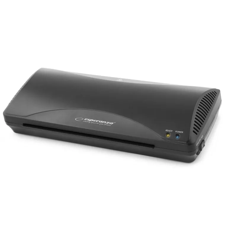 Šalto/karšto laminavimo įrenginys ESPERANZA EFL001 — A4, maks. plotis 24 cm, 80–125 µm plėvelė, 250 mm/min, storis 0,6 mm