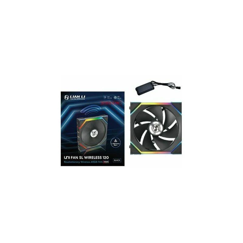 120 mm Lian Li UNI FAN SL-INF belaidis ARGB PWM reversinės mentelės ventiliatorius, juodas