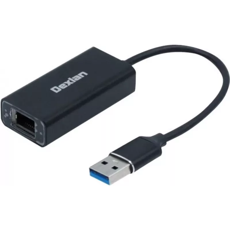 Ethernet USB 3.0 adapteris Dexlan 310765, aliuminio korpusas, Gigabit LAN