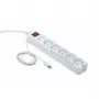 Apsauga nuo viršįtampių Gembird PCW-MS-2G White 5 AC Outlets 250V 1.8m