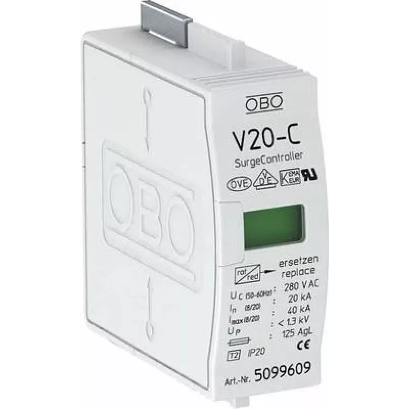 Viršutinė dalis viršįtampių ribotuvui Modulis 220V V20-C (5099609)