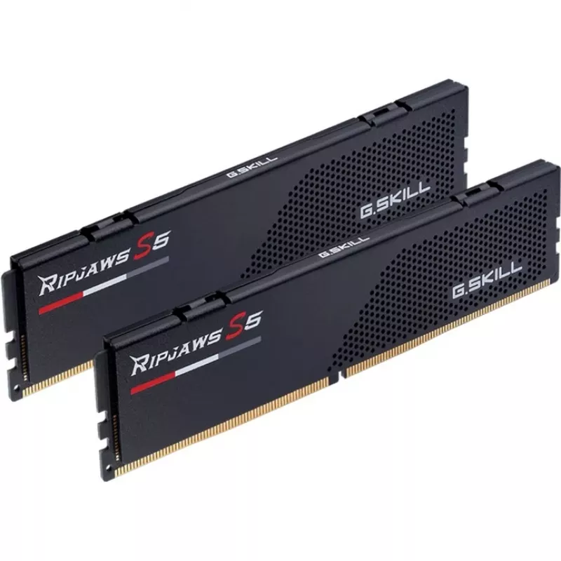 DIMM 64 GB DDR5-6000 (2x 32 GB) Dual-Kit, atmintis juoda, F5-6000J3238G32GX2-RS5K, Ripjaws S5, INTEL XMP