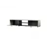 TV spintelė Cama Meble SOHO 180x43x37 cm — kašmyro spalvos viršus, juodas korpusas