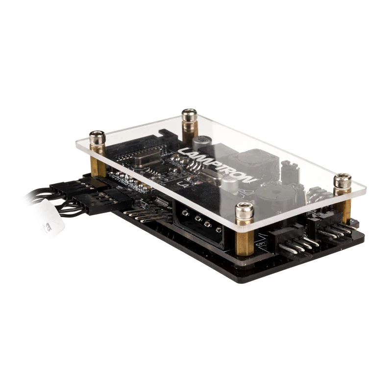 Lamptron TC20 PCI ventiliatorių ir RGB LED valdiklis, juodas — PCI lizde montuojamas ventiliatorių / LED šakotuvas