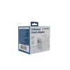 Keliautojų adapteris GEMBIRD TPA-2A3C70-01-W — I tipo kištukas, 3× USB-C (70 W), 2× USB-A (18 W), 100–250 V, baltas