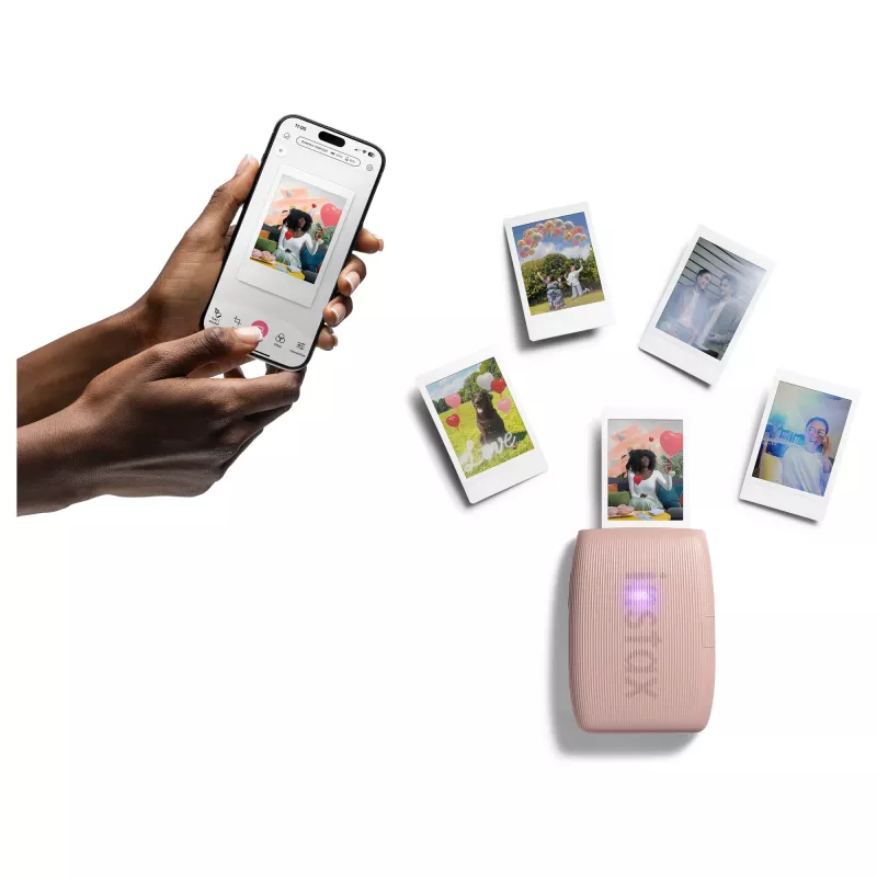 Nuotraukų spausdintuvas Fujifilm Instax Mini Link 3 Pink Bluetooth nešiojamasis momentinis spausdintuvas