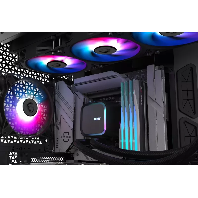 MSI MAG Coreliquid A13 360 motininė plokštė, procesoriaus viskas viename skysčio aušintuvas 12 cm Juoda 1 vnt.