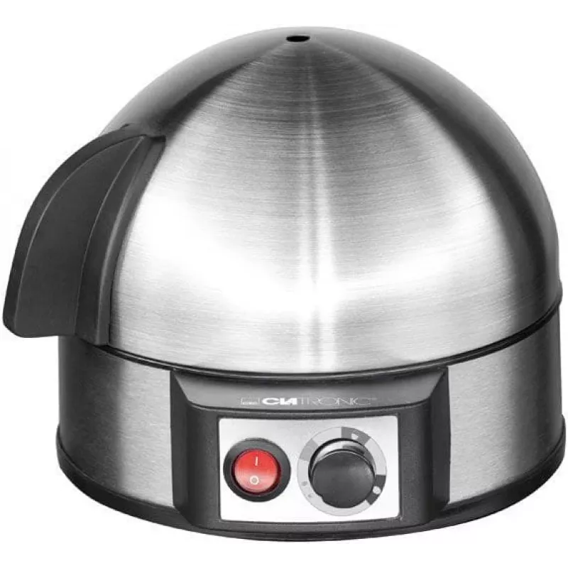 Clatronic EK 3321 kiaušinių virimo aparatas 7 kiaušiniams 400 W juoda, nerūdijantis plienas