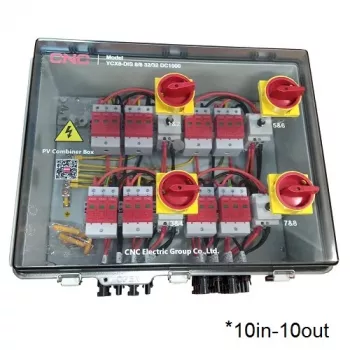 PV kombainerio dėžė CNC NV822553 DC 10 įvadų 10 išvadų IP66