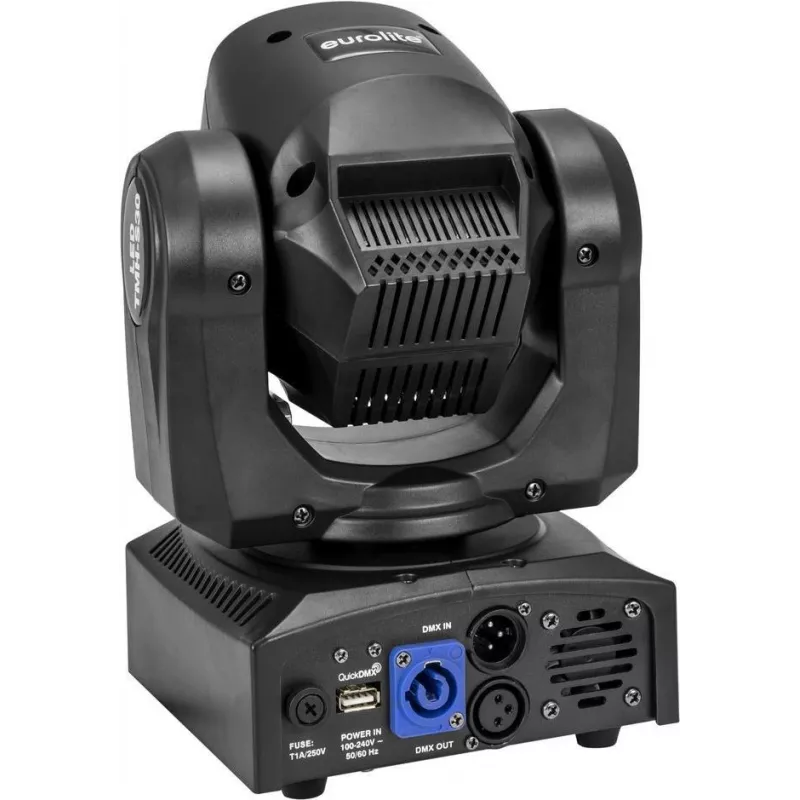 Judančios galvos spotas EUROLITE TMH-S30 30W LED — scenos apšvietimo judanti galva, kompaktiškas 30W LED